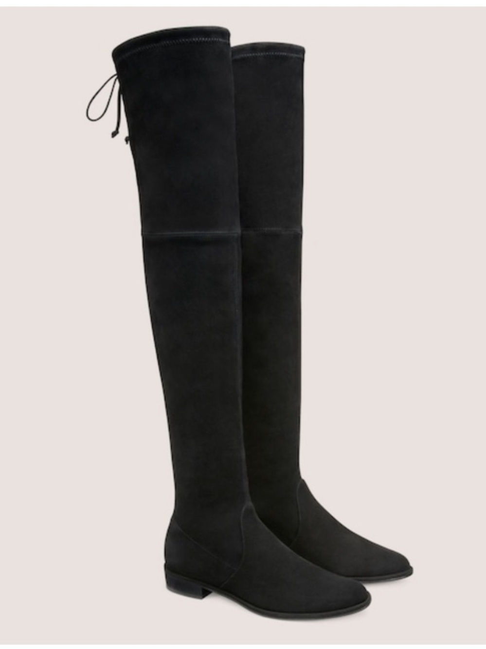 NEW Stuart Weitzman black suede lowland over the knee boots